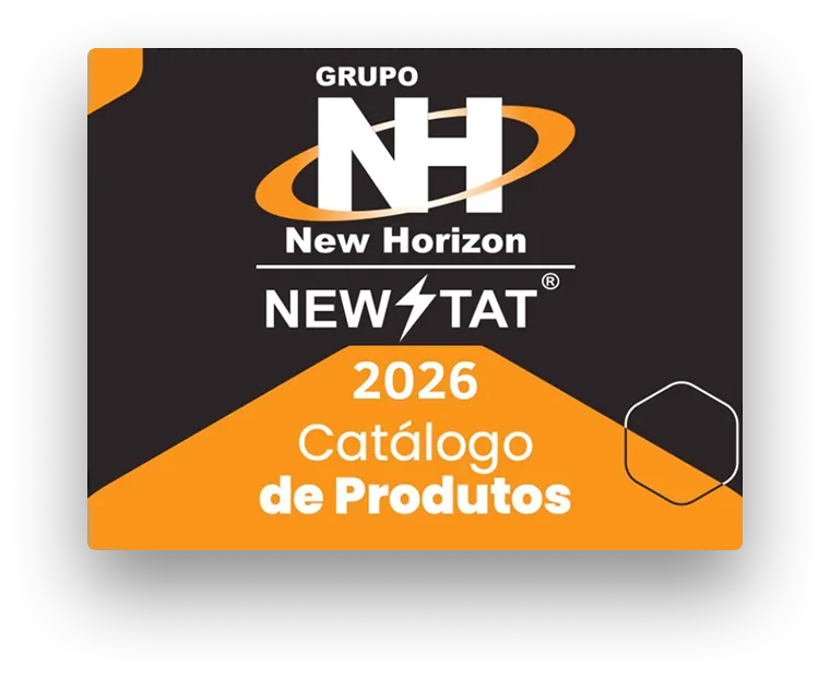 Capa do Catálogo de Produtos New Horizon 2026
